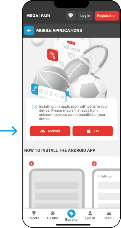 Android APK - Megapari Philippines