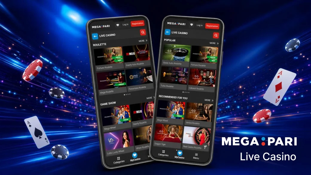 Casino and Live on Mobile - Megapari Philippines