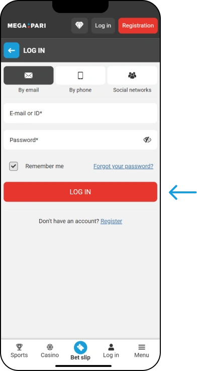How to Log In - Megapari Philippines
